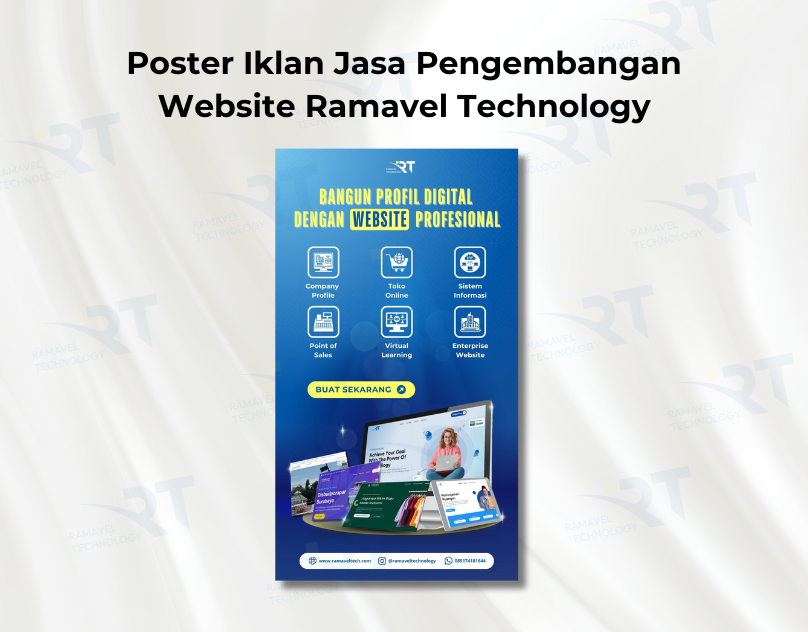 Iklan Jasa Pengembangan Website Ramavel Technology