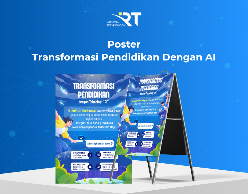 Poster Transformasi Pendidikan dengan Teknologi AI