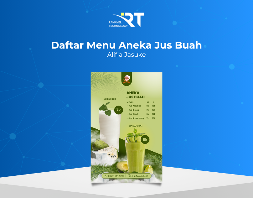 Daftar Menu Aneka Jus Buah Alifia Jasuke