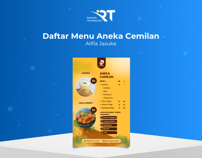 Daftar Menu Aneka Cemilan Alifia Jasuke