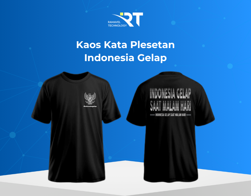 Kaos Kata Plesetan Indonesia Gelap